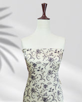 Elegant silk outfit with printed chiffon dupatta – Elwina by Highway Fashion